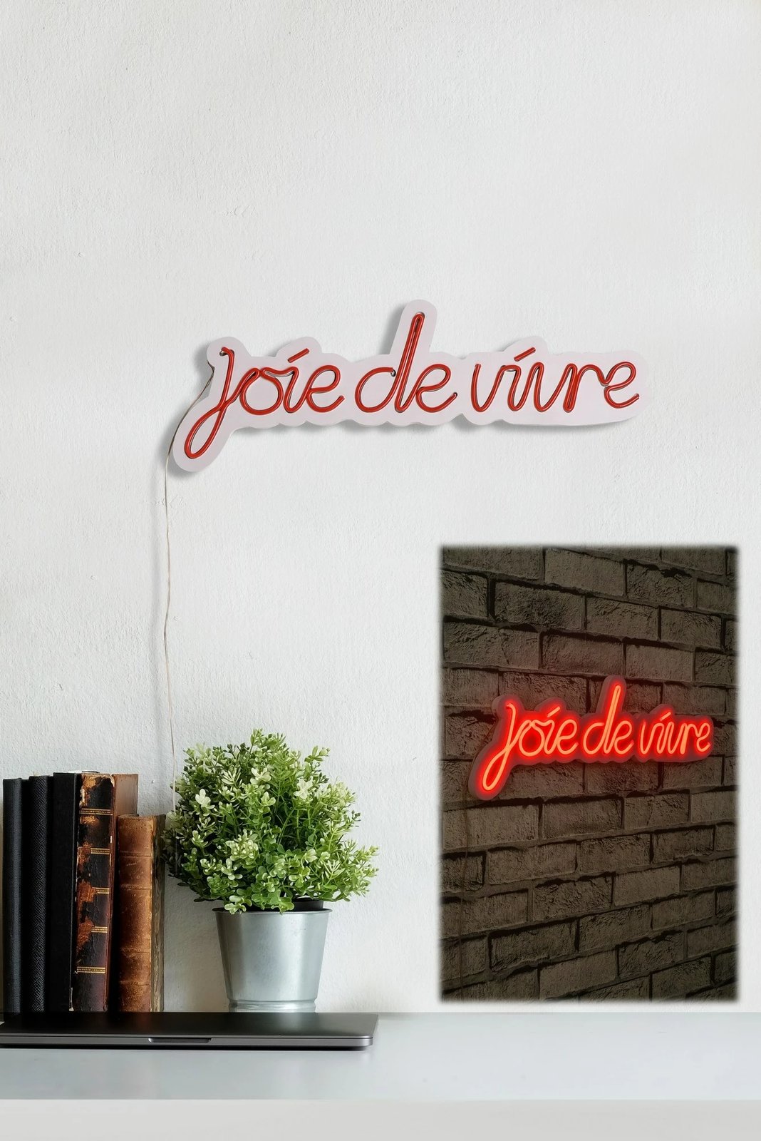 Dekor dritash LED plastike, Joie de Vivre, e kuqe