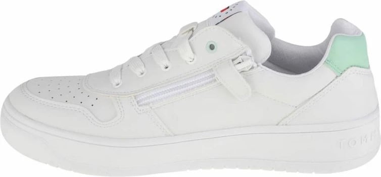 Atlete të ulëta me dantella Tommy Hilfiger për femra, të bardha