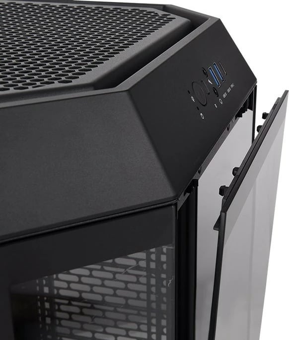 Kasë Thermaltake The Tower 300, Micro Tower, xham i temperuar, e zezë