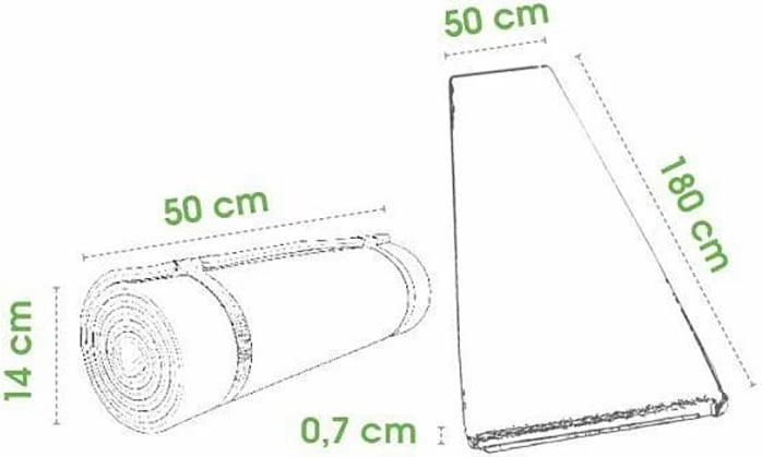 Tapiçeri Spokey Drifter për Stërvitje, 180x50x0.7cm