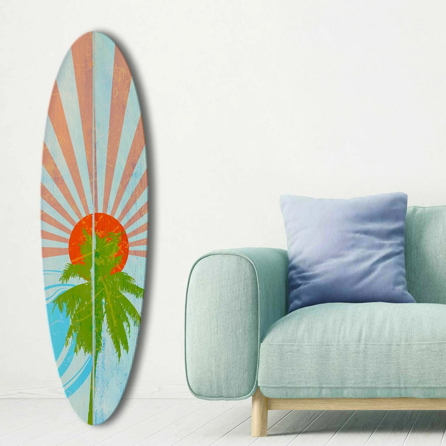 Pikturë dekorative MDF, shumëngjyrëshe, SRF3834, 33x120cm