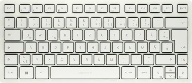 Tastierë Cherry KW 7100 MINI BT, Wireless, Bluetooth, Scissor key switch, QWERTZ, Bardhë
