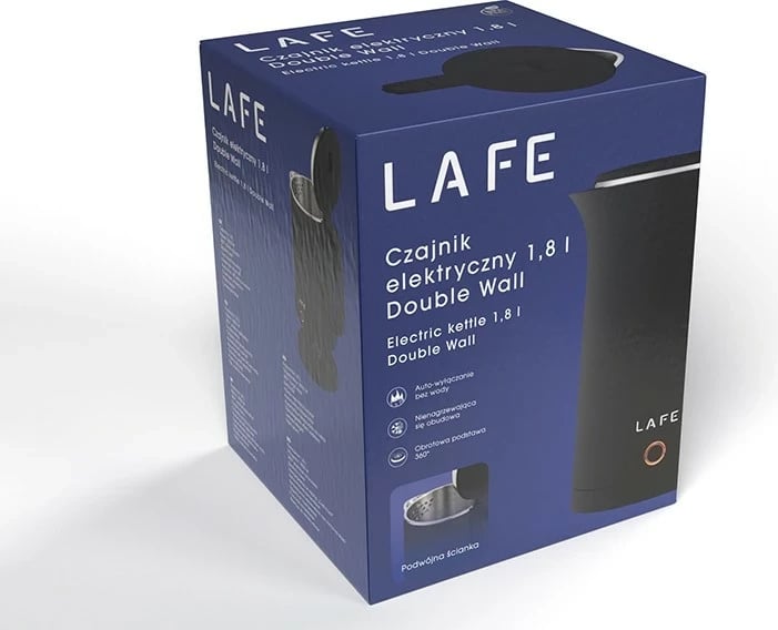 Çajnik elektrik Lafe Double Wall, 1.8L, 1800W, zi