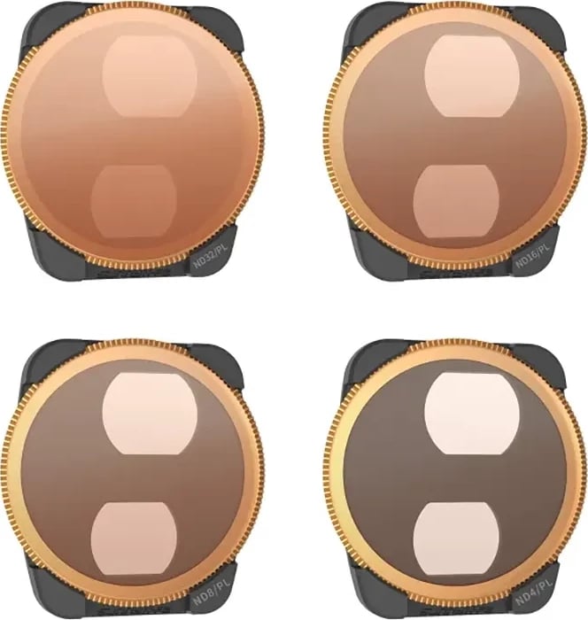 Set filtra për dron Sunnylife A3-FI686, për DJI Air 3, ND4/PL+ND8/PL+ND16/PL+ND32/PL, e zezë