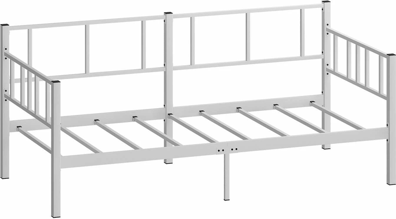 Divan metalik, ngjyrë e bardhë, Skye Decor, 100x200cm