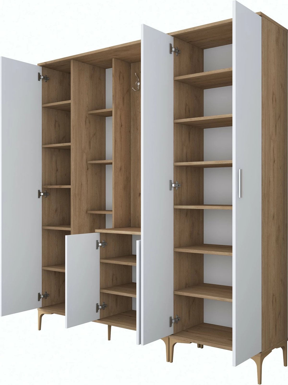 Stendë korridori Hanah Home, EA131 - 2801, ngjyrë arrë dhe e bardhë