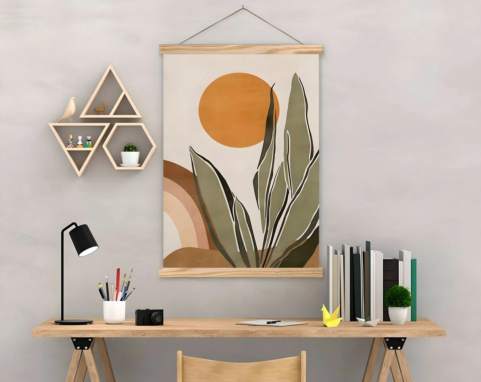 Pikturë dekorative me kornizë, shumëngjyrëshe, MRG11, 50x70cm