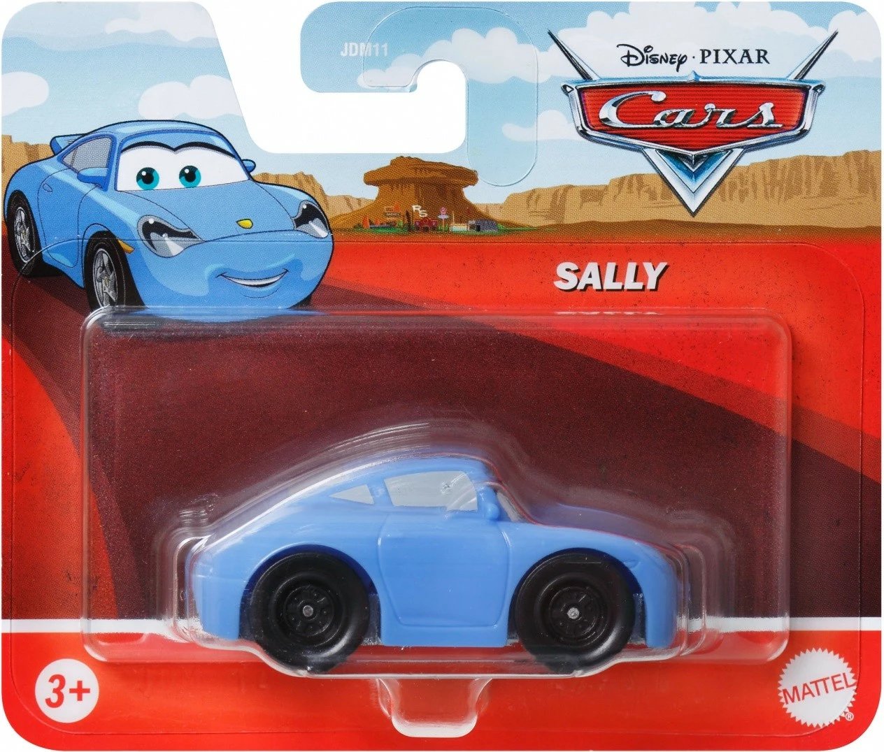Set makina lodër metalike Disney Pixar Cars, Mattel JDM11, shkallë 1:55, rrota lëvizëse, display 24 copë, Mix