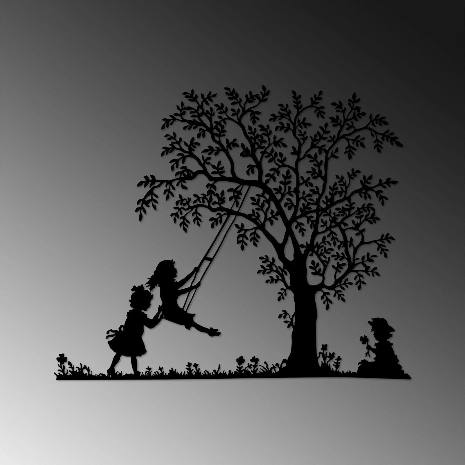 Aksesor dekorativ metalik për mur, Wallity, lisharës dhe fëmijë