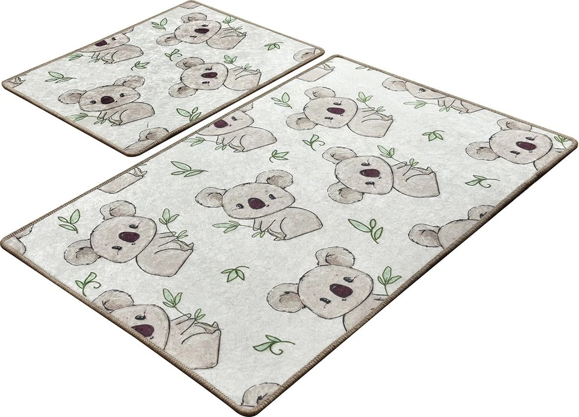 Set tapetash për banjo, 2 copë, model Mijölnir, koala, ecru