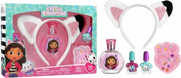 Set Eau de Toilette për fëmijë Cartoon Gabby's Dollhouse 5 copë, 50ml