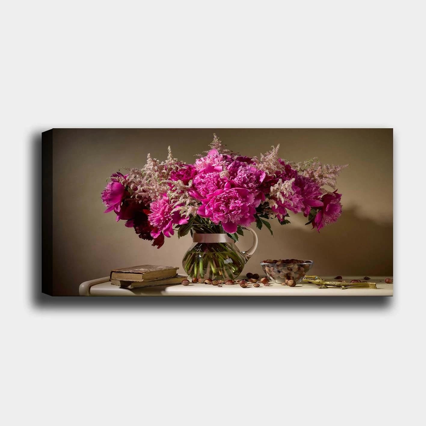 Pikturë dekorative në kanavacë, shumëngjyrëshe, kornizë druri, 30x80cm, YTY335962598_3080