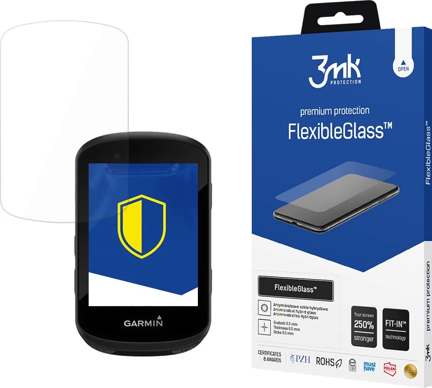 Mbrojtës ekrani FlexibleGlass 3mk për Garmin Edge 530, antibakterial, ultra i hollë