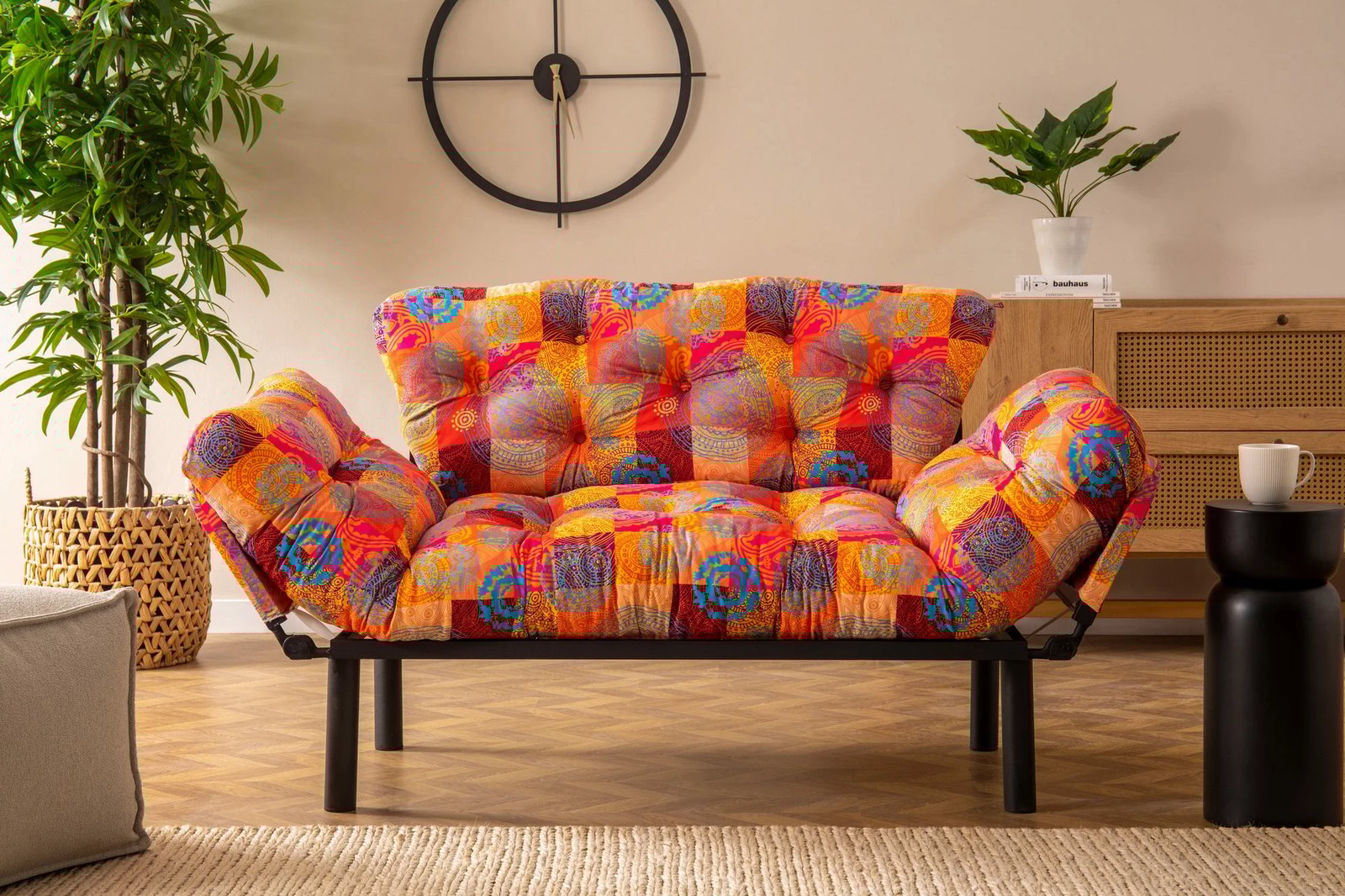 Divan i dyfishtë, shtrat, patchwork, Nitta Atelier del Sofa