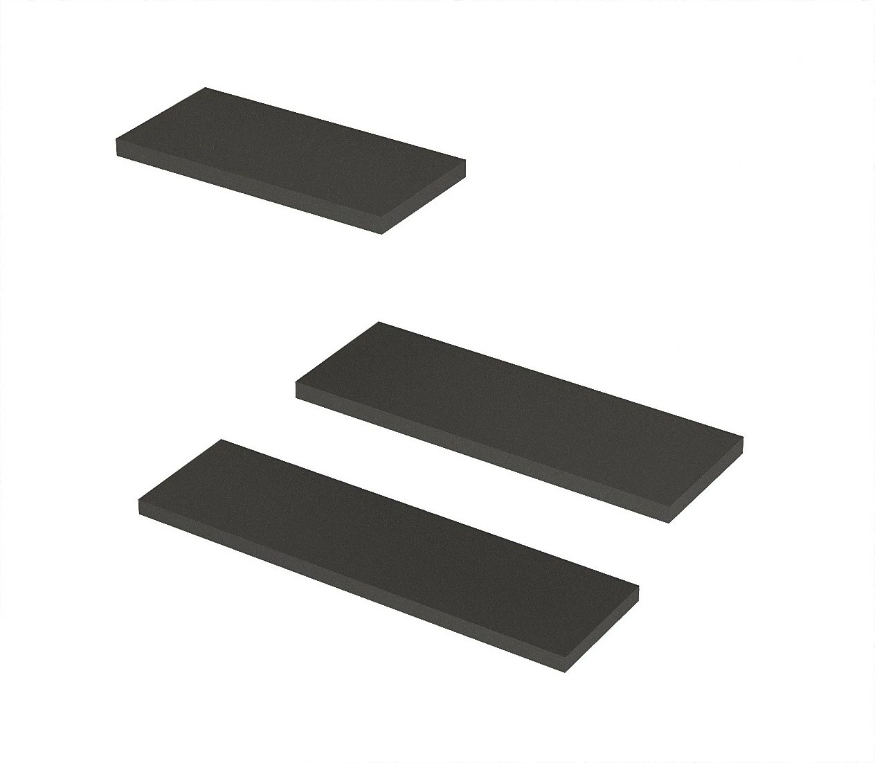 Raft muri Leila, ngjyrë antracit, Hanah Home