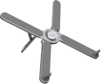 Mbajtës laptopi Trust MACY i palosshëm, Metalik, Gri