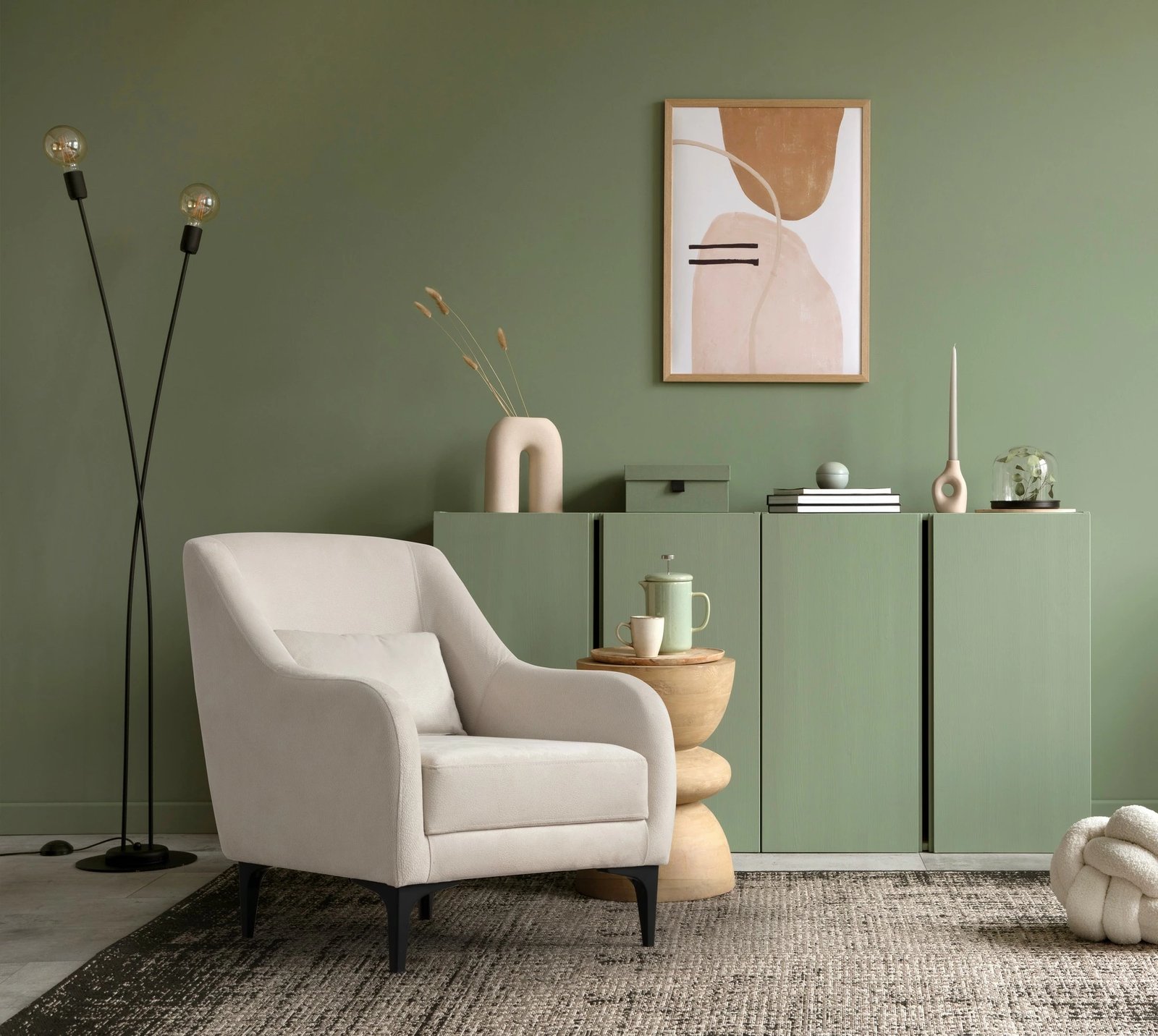 Karrige wing Atelier del Sofa, Astana, ecru