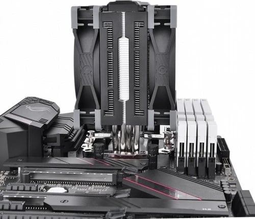 Ftohës procesori Thermaltake TOUGHAIR 510, 180W, 2x120mm, 4 tuba bakri, i zi