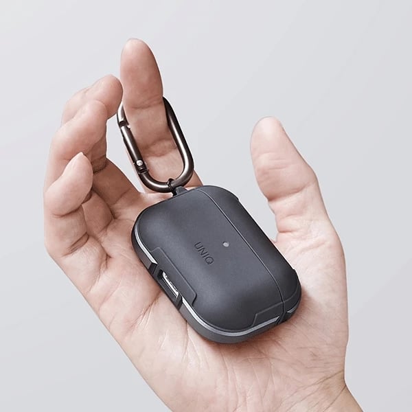 Mbështjellës UNIQ Valencia për AirPods Pro, Antimikrobial, i zi