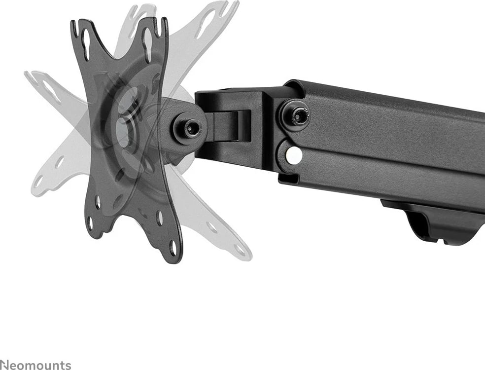 Kasë monitori Neomounts FPMA-D650DBLACK, për 2 ekrane, 17-27 inç, rregullim lartësie, ngjyrë e zezë