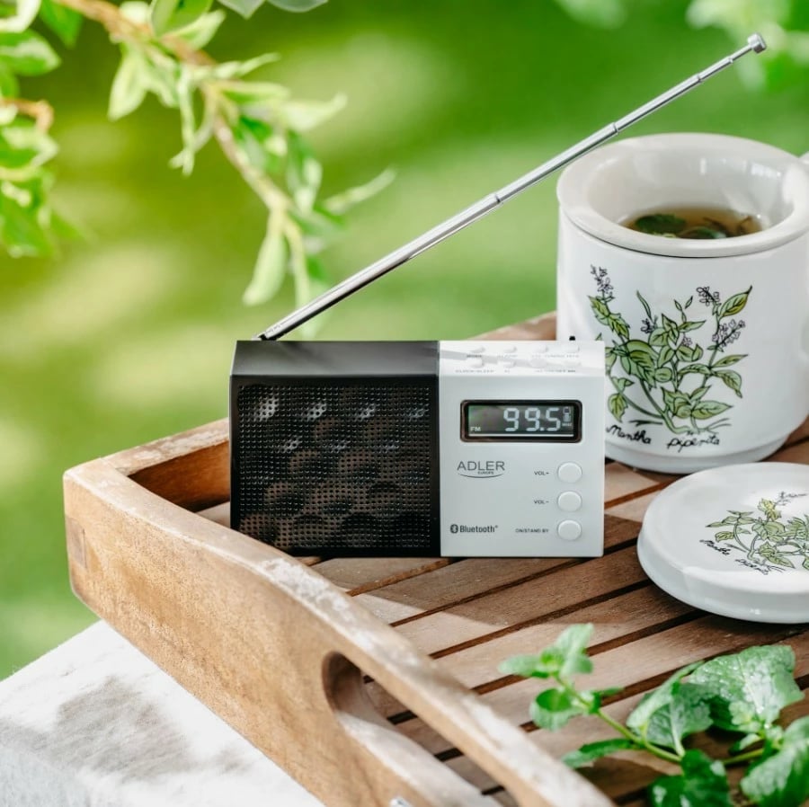 Radio digjitale Adler AD1908 me Bluetooth, USB/SD, e zezë/bardhë Radio digjitale Adler AD1908 me Bluetooth, USB/SD, e zezë/bardhë