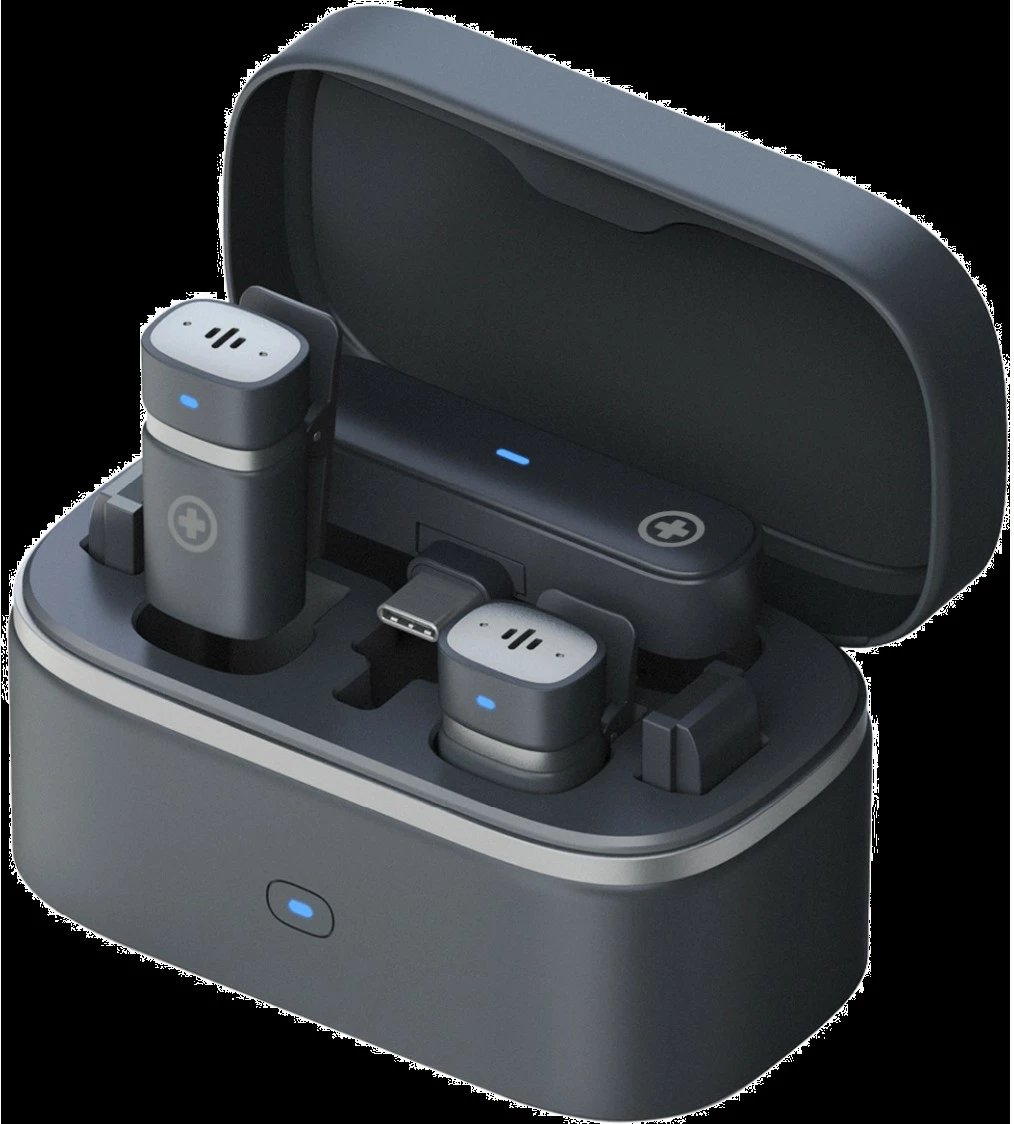 Set mikrofonash wireless Plusonic PS-TDS9, USB Type C/Lightning/3.5mm, WiFi, ngjyrë e zezë