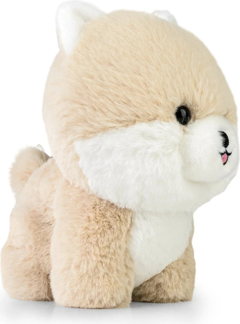 Lodër pelushi Daffi Teddy Pets Pomeranian, 19 cm, bezhë e bardhë