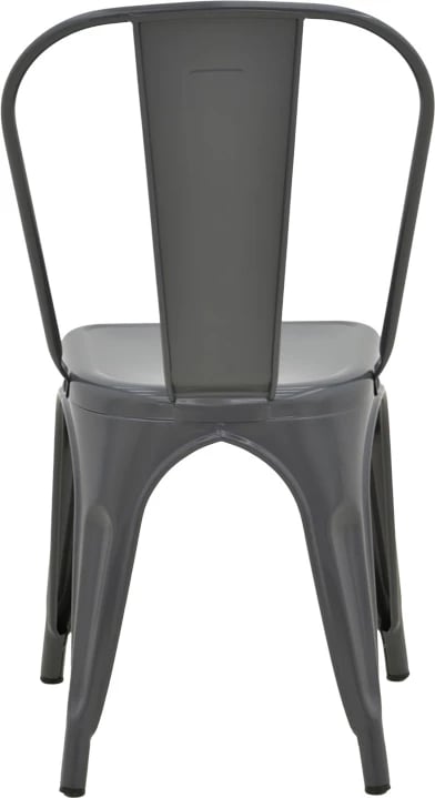 Karrige Utopia metalike, ngjyrë antraciti, 44x44x85cm