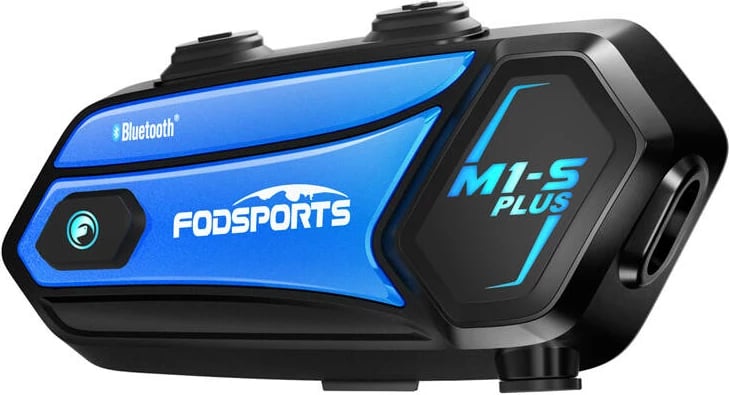 Interkom për motoçikletë Fodsports M1-S Plus, i zi