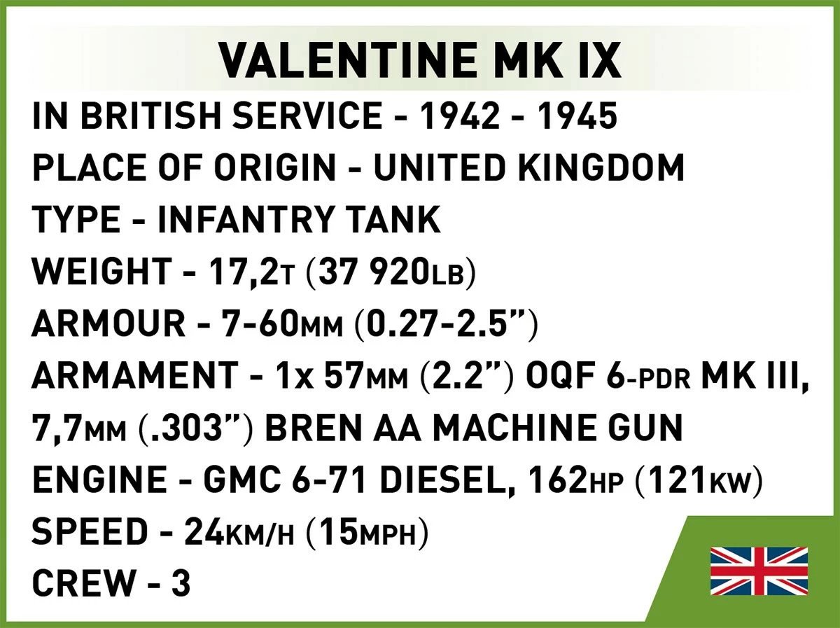 Set lodrash ndërtimi Cobi Klocki 2740 Renault R35, Valentine IX, Panzer I, 595 pjesë