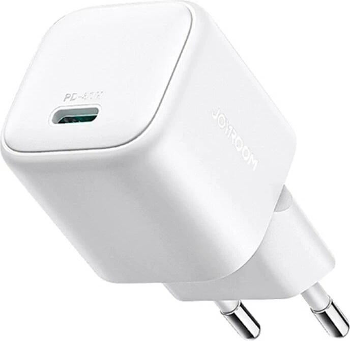 Karikues Joyroom JR-TCG15 Mini 30W GaN, USB-C, i bardhë