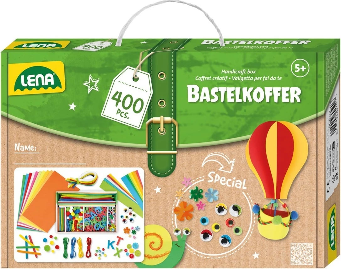Set kreativ Lena Handmade 400 pjesë, Multikolor