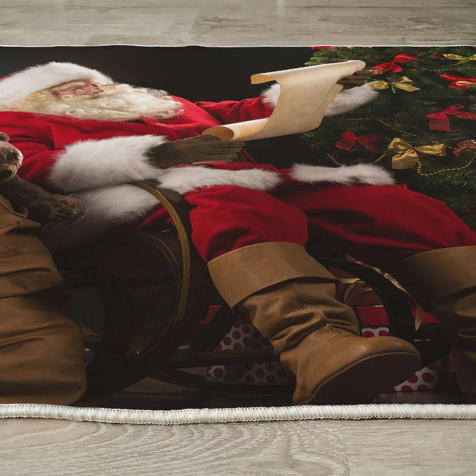 Qilim multingjyrësh me Santa Claus, 80x120cm, Woopamuk434