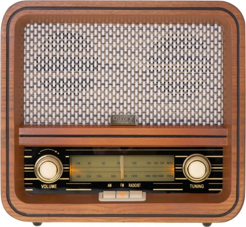 radio retro Camry CR1188 AM/FM, Bluetooth, USB, ngjyrë dru
