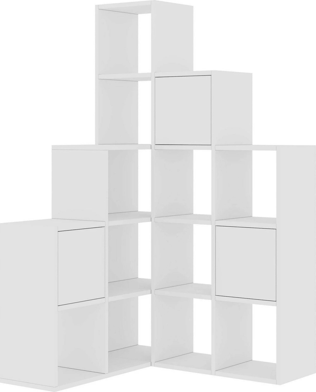 Raft librash Skye Decor, ngjyrë e bardhë, Paleo