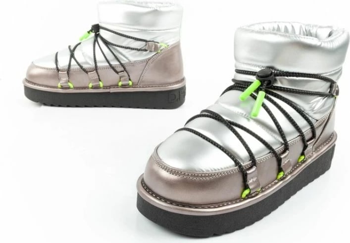 Çizme dimri për femra D.Franklin, argjendi