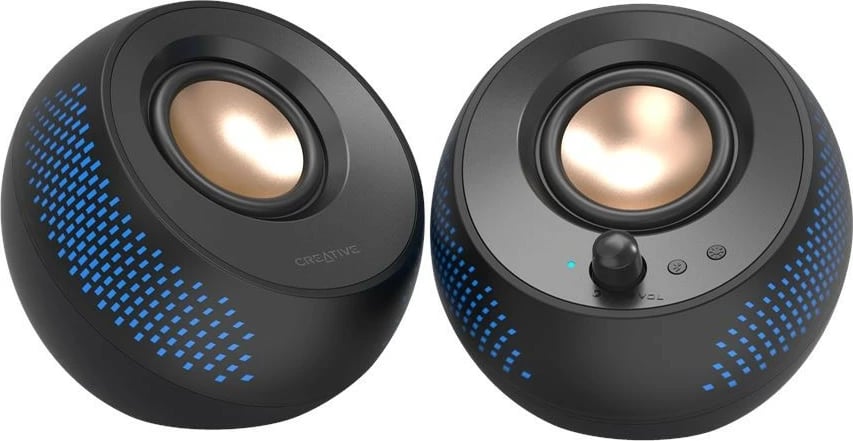 Altoparlantë kompjuteri Creative Labs Pebble X, 2.0, Bluetooth, RGB, të zi
