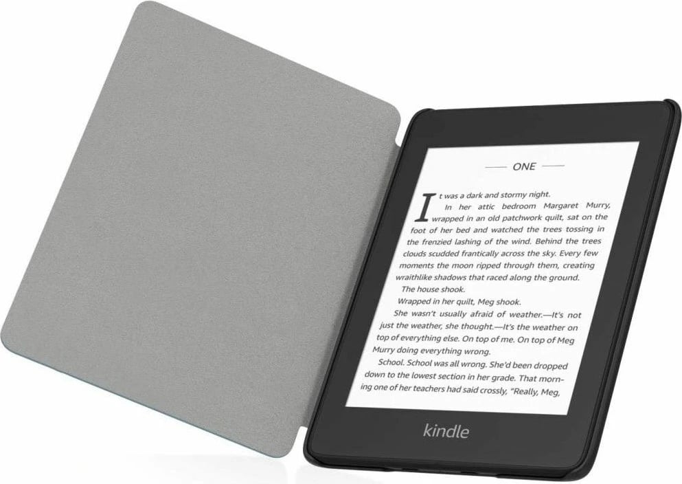Mbështjellës Tech-Protect SmartCase për Kindle Paperwhite 5/Signature Edition, lule Sakura, kaltër