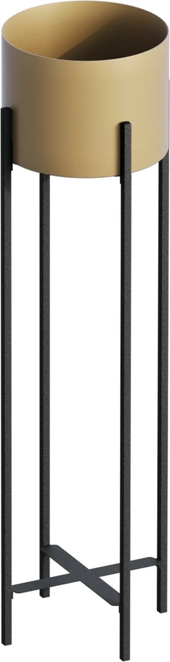 Vazo dekorative, ngjyrë e zezë dhe ari, Evila Originals, GED-025-A