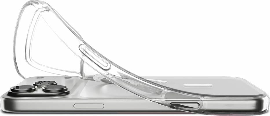 Mbështjellës Spigen Liquid Crystal MagSafe për iPhone 17 Pro Max, Transparent dhe Bardhë