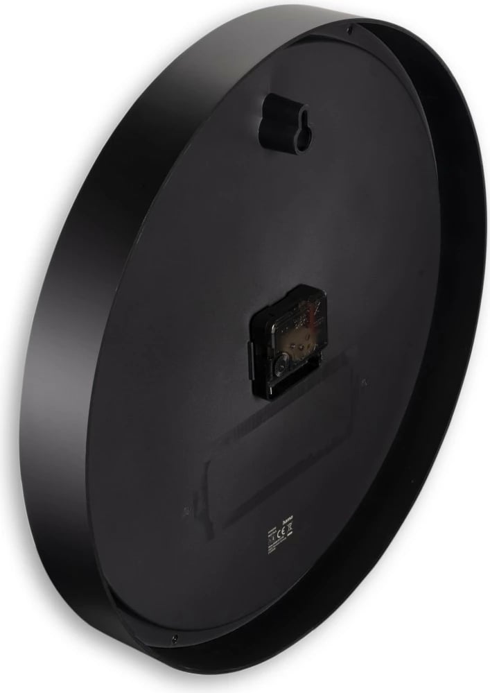 Orë muri, Hama Aruba 185876, 40 cm, analoge kuarc, e zezë, me bateri 1x AA