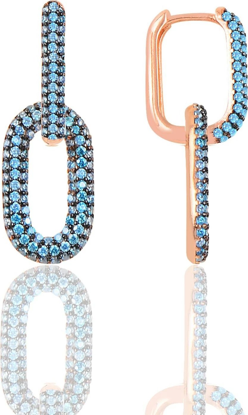 Vathë argjendi Jumeon, ngjyrë kaltër dhe ari rozë, SGTL12113