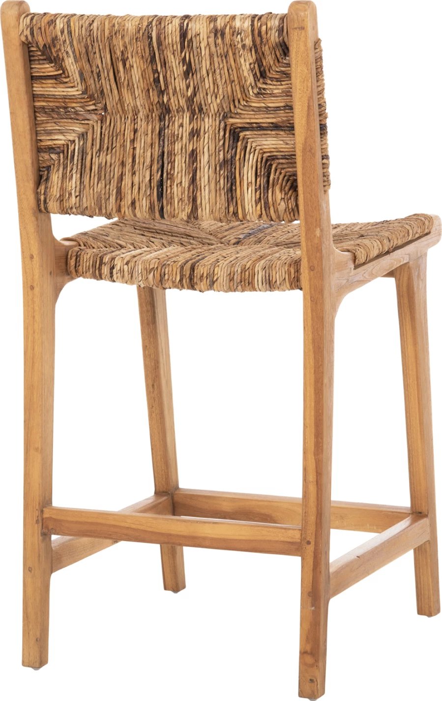 Karrige për bar WALTER FH9842 dru tik, ngjyrë natyrale, rush-matt, 46x55x96 cm