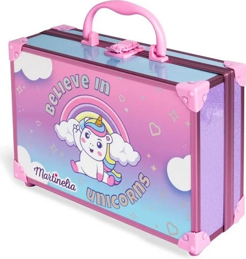 Set aksesorësh grimi Martinelia Little Unicorn Perfect Traveller Maletin multicolor