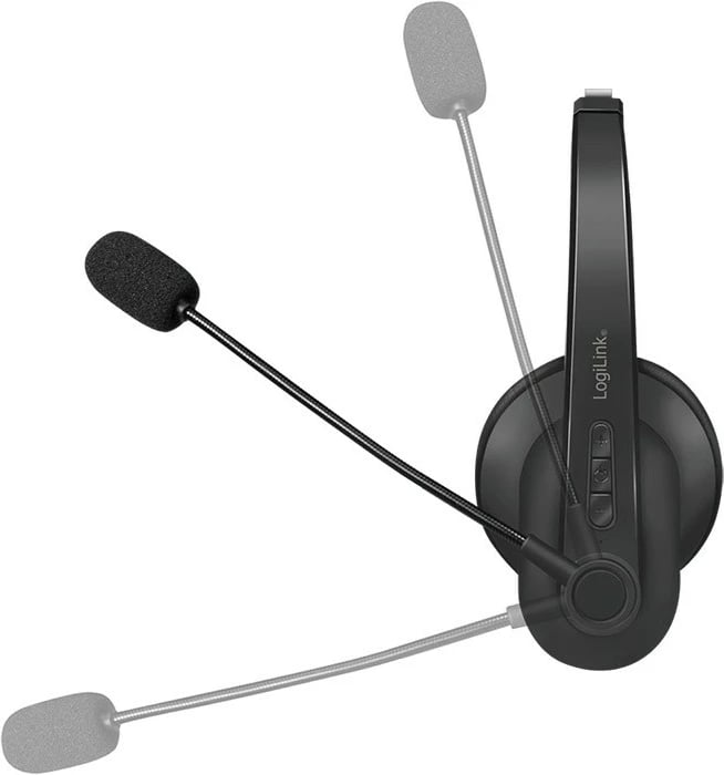 Kufje Bluetooth LogiLink BT0059 me mikrofon dhe stacion karikimi, e zezë Kufje Bluetooth LogiLink BT0059 me mikrofon dhe stacion karikimi, e zezë