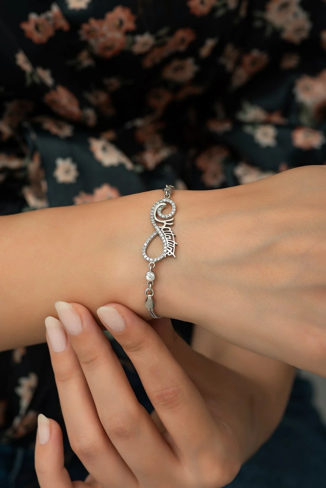 Byzylyk argjendi Jumeon, TRDYL713, ngjyrë rozë ari dhe e bardhë