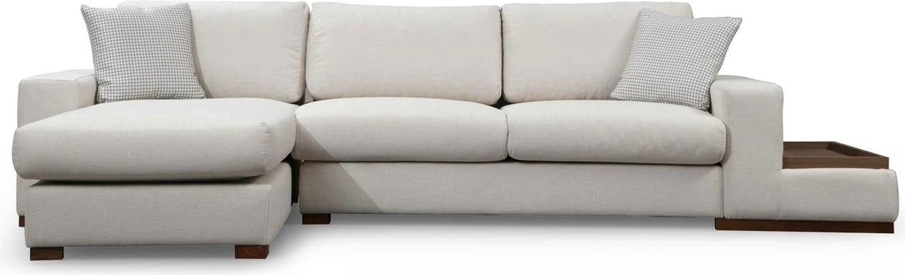Këndore Atelier del Sofa, Loop 18, e bardhë, me tavolinë anësore
