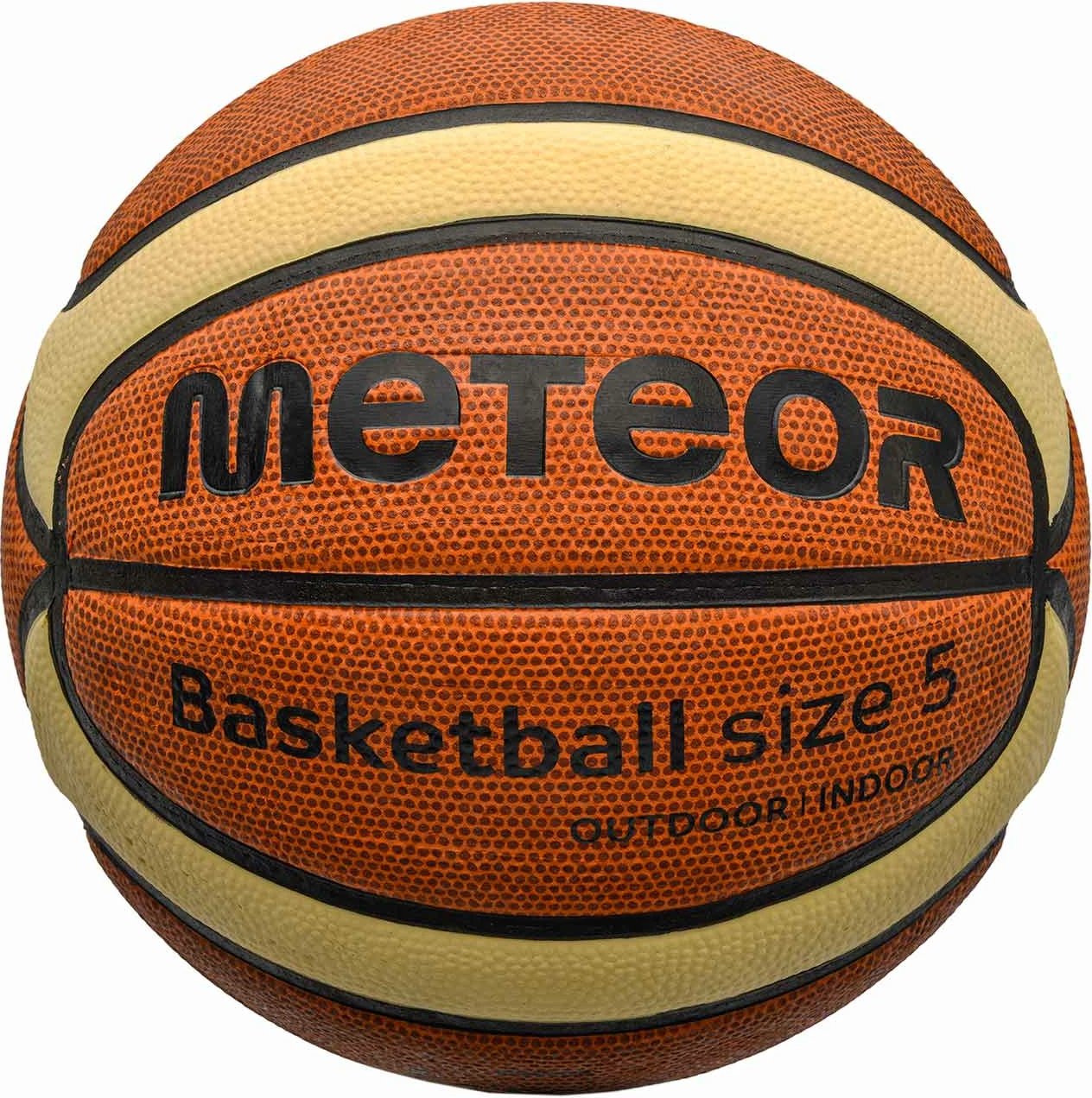 Top basketbolli për fëmijë Meteor, kafe-krem