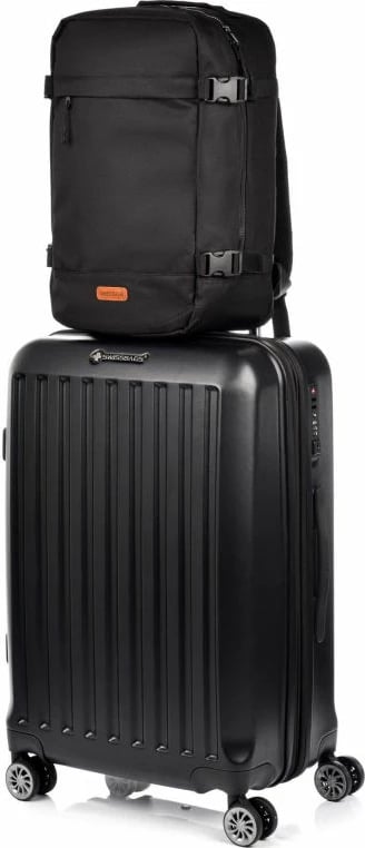Çantë shpine Meteor unisex, e zezë Çantë shpine Meteor unisex, e zezë