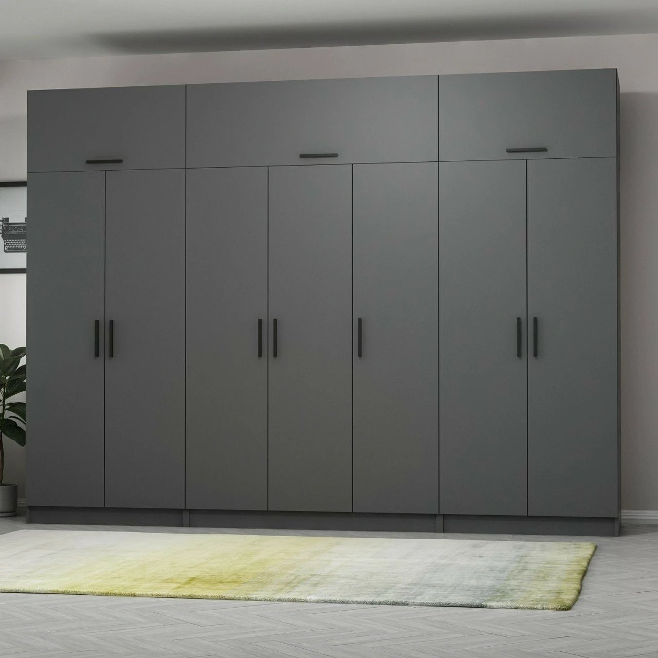 Dollap Skye Decor, ngjyrë antracit, 5268